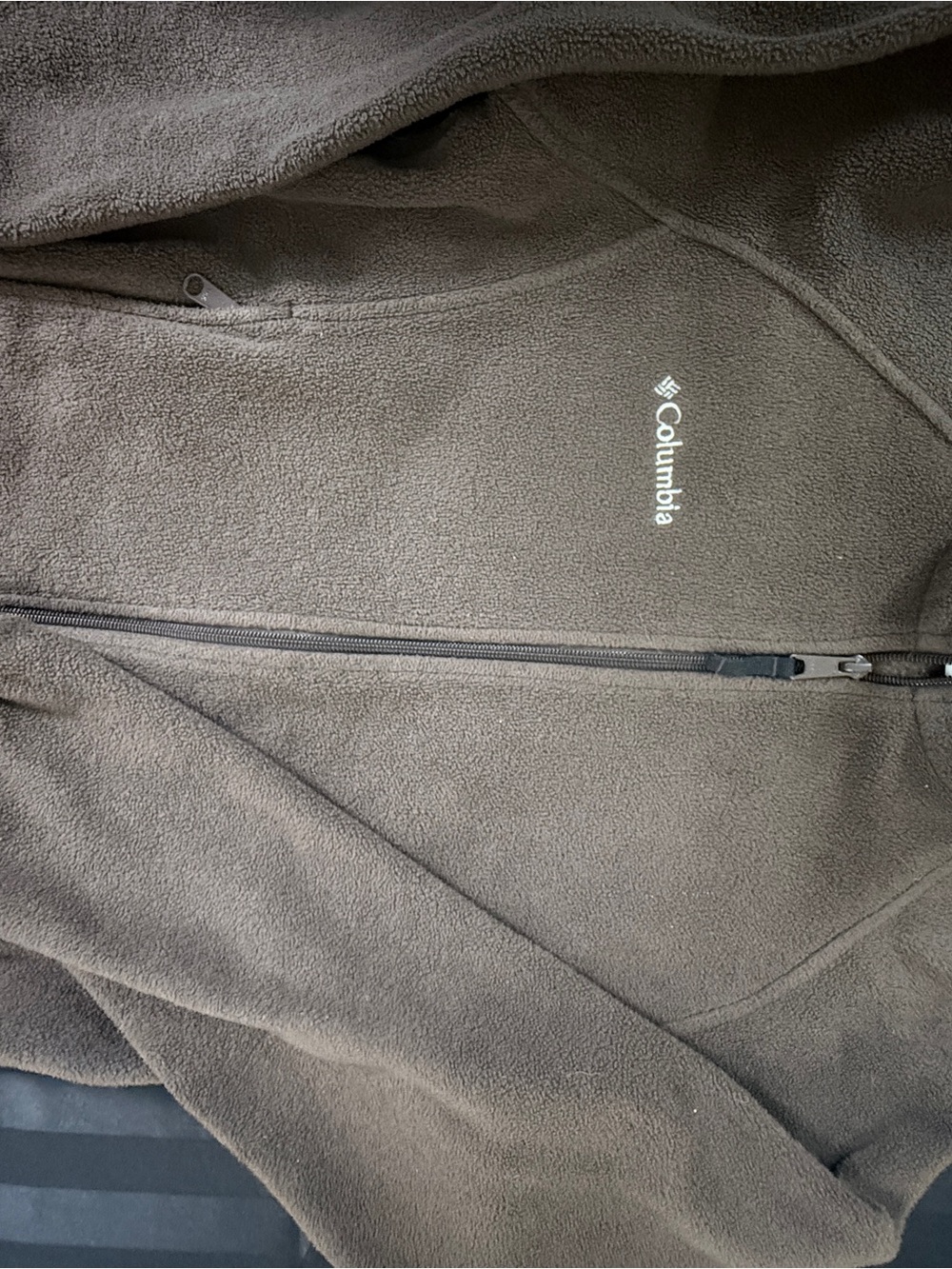 Columbia Women’s Sportswear charcoal chocolate Full-Zip Front Fleece Cozy Small